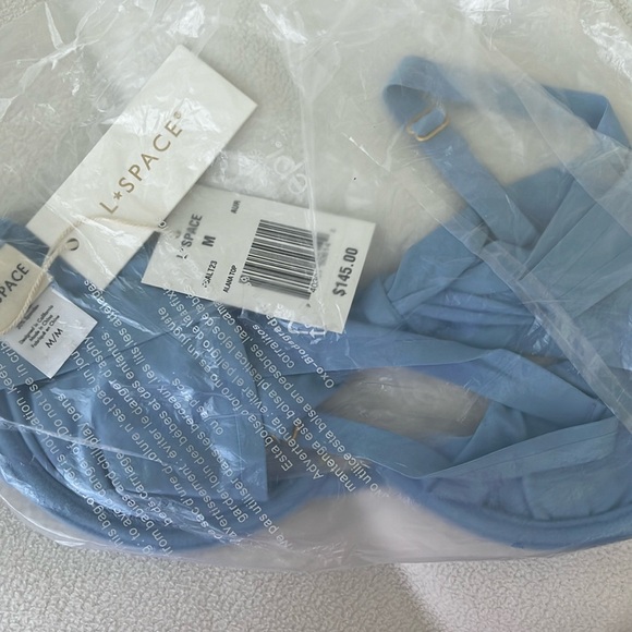 LSPACE ALANA TOP AURA BLUE SIZE MEDIUM NWT - Picture 5 of 5